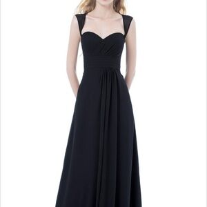 Black full length dress